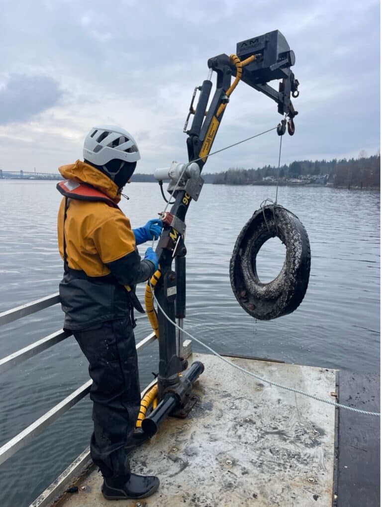 Ghost Gear Removal Project in Burrard Inlet