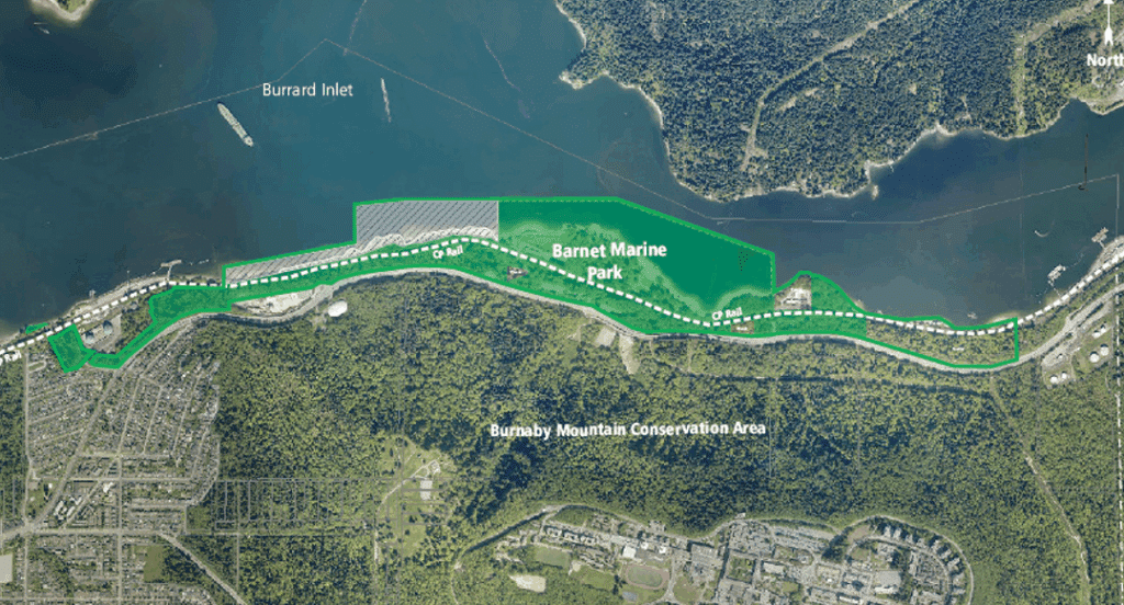 Barnet Marine Park-map