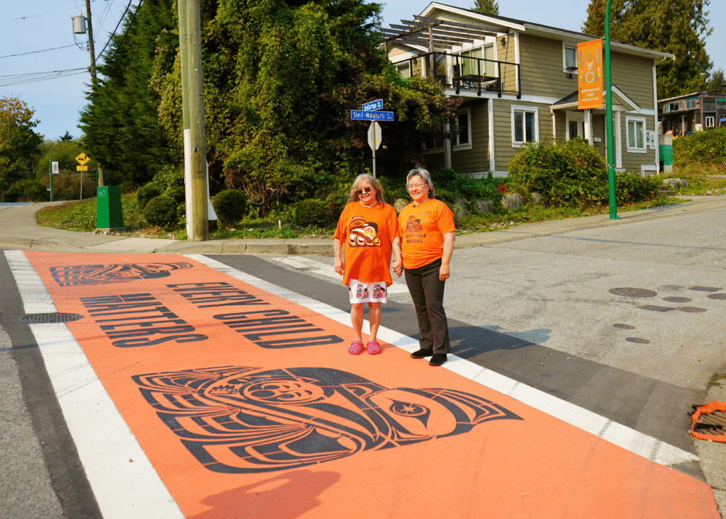 Phyllis Webstad & Candy Thomas Orange Crosswalk