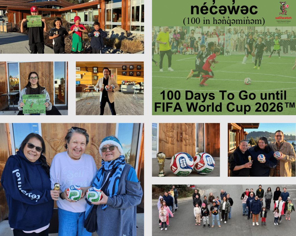 néc̓əw̓əc (100) Days To Go until FIFA World Cup 2026™ Collage