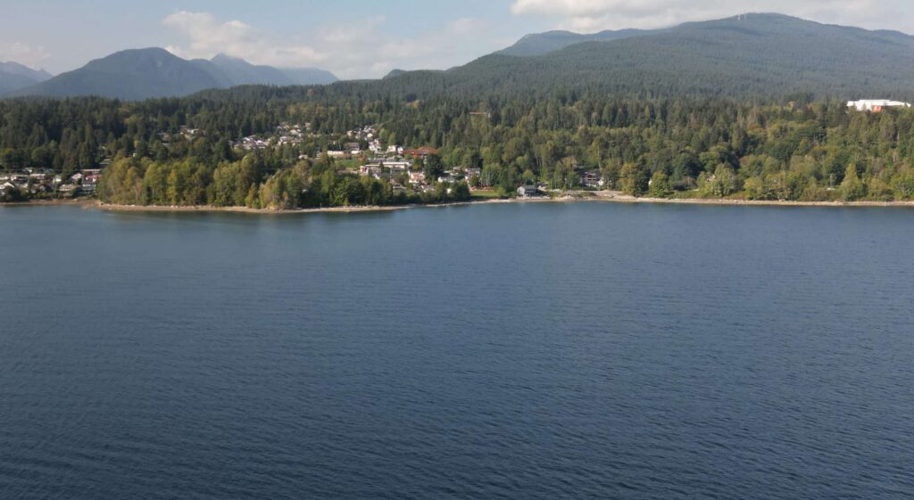 Burrard Inlet and shoreline