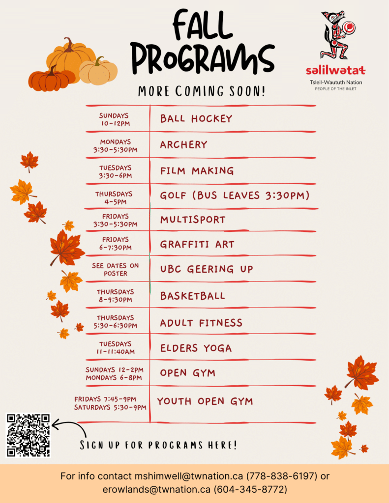 Fall Programs